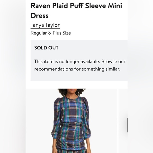 Tanya Taylor Raven Plaid Puff Sleeve Mini
Dress Size 6 - Picture 7 of 9
